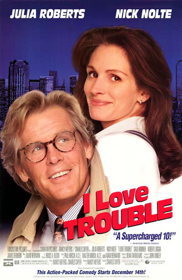 アイ・ラブ・トラブル　USオリジナル映画ポスター I Love Trouble (1994) original video poster - single-sided