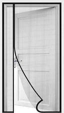 Side Opening Magnetic Screen Door, Fit Door Size 32 x 80 Inch, Reversible Lef...