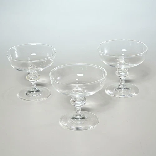 Steuben 7925 George Thompson Champagne Glasses 3.75" Set of 3