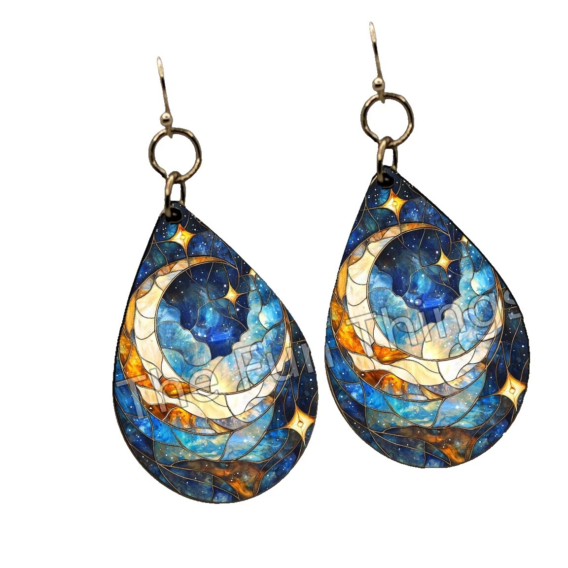 Pendientes de Moda de bronce Celestial y horóscopo