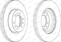 Beral 2X Bremsscheibe Vorne BelüFtet Passend FüR Iveco Daily III Kasten/Kombi