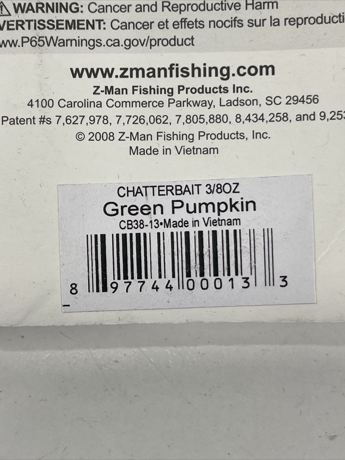 2X  Z Man Chatterbait The Original Vibrating Jig 3/8 oz Lure EZ Skirt BAYOU CRAW - Image 4