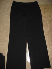 Womens Black LIZ CLAIBORNE Stretch Dress Pants 10