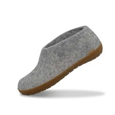 Glerups Mens Grey Shoe Honey Rubber Sole EU 43