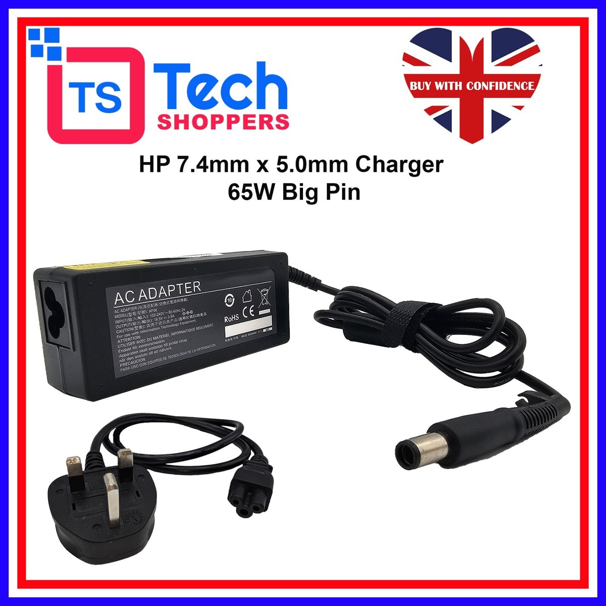 HP 65W 18.5V 3.5A Original Laptop Adapter, Input Voltage: 100-240v 50-60hz At Rs 1000/piece In - Foto 3