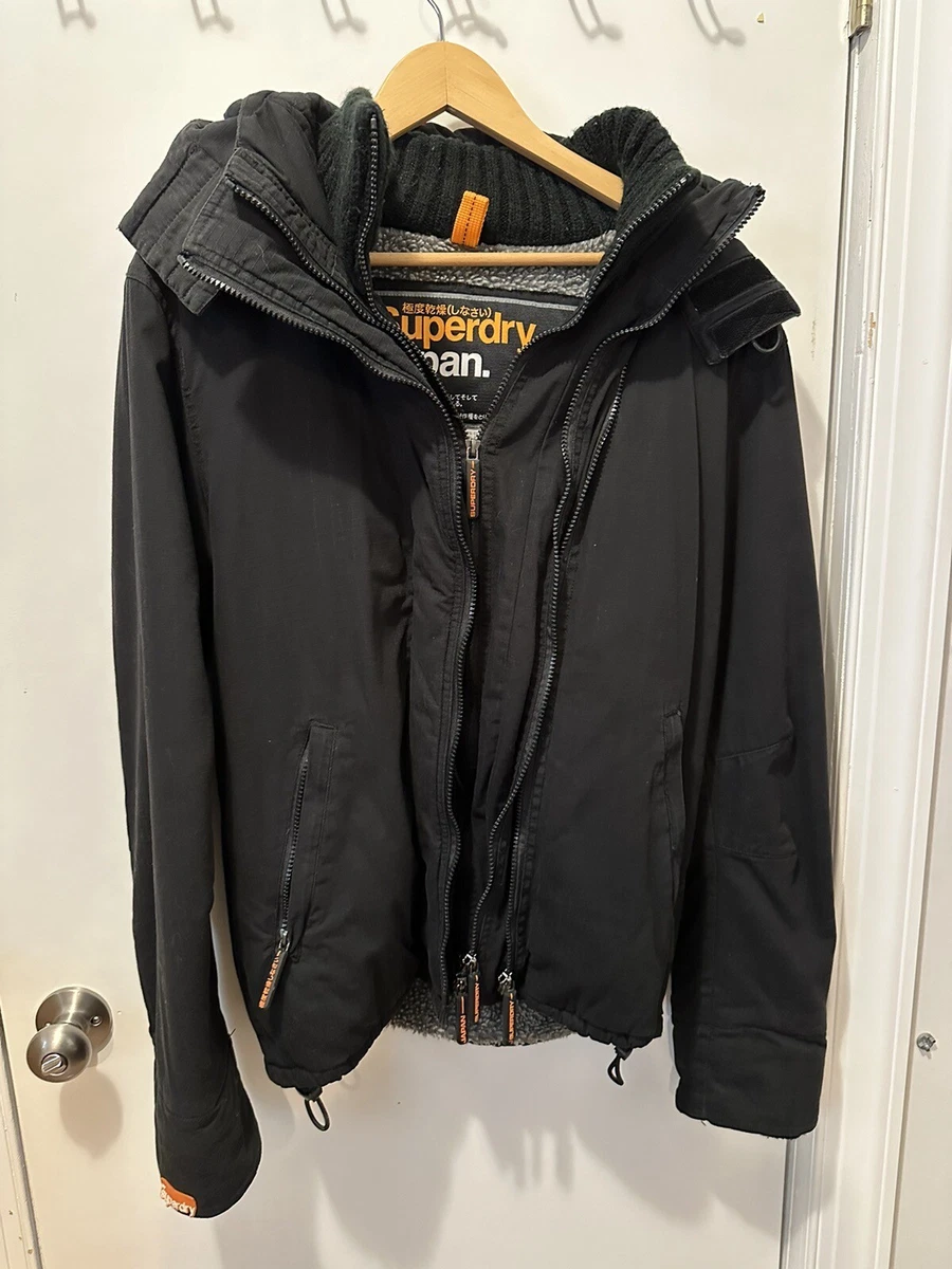 SUPERDRY Fleece Lined Windcheater Jacket Medium | eBay