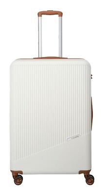 travelite Bali BALI 4w Trolley L Trolley White / Cognac creme hellbraun Neu