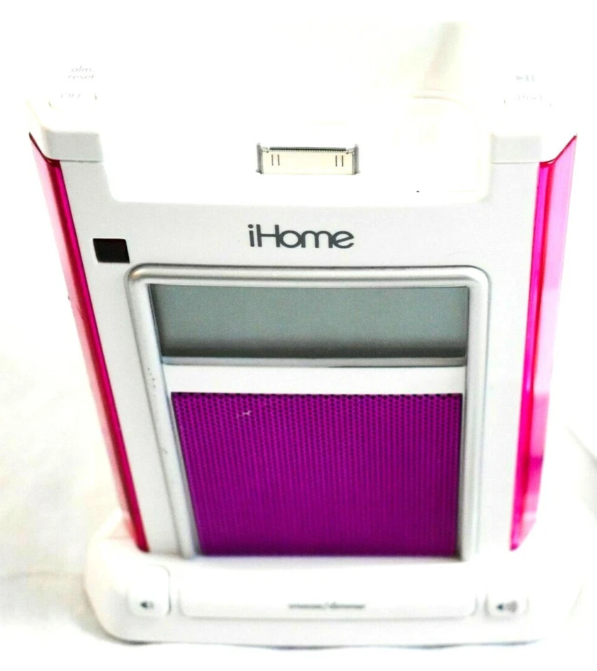 SEXY PINK iHome iH4p Expanded EXB Bass Sound Alarms Clock Docking Station - Image 2 of 4