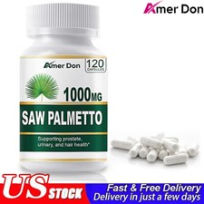 For Male Saw Palmetto Extract 1000mg - Premium Prostate Health Support Capsu--