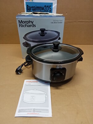 Morphy Richards 3,5 l Schongarer - Edelstahl gebürstet (460017), J864.