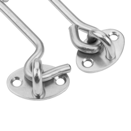 4 Inch Stainless Steel Cabin Hook & Eye Latch - For Shed, Gate, Or Door - View #8