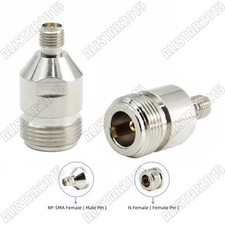 N Female Jack to RP SMA Female  Male Pin  Straight Adapter SMA-N Connector
