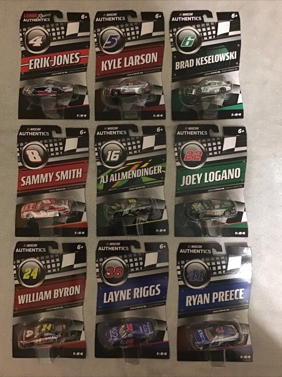 2024 NASCAR Authentics Wave 6 Complete Set 1/64 Scale Larson