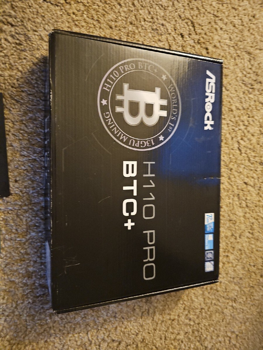 ASRock H110 Pro BTC+ ATX Mining Motherboard With CPU + Fan + RAM | eBay