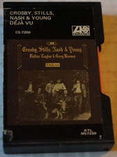 D j  Vu by Crosby, Stills, Nash  Young Cassette Mar-1970 Atlantic CS 7200 Vg 