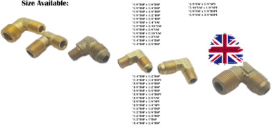 Messing Ellbogen Stecker Pneumatik Kompressionsrohr Fitting Sanitär Öl Gasdampf