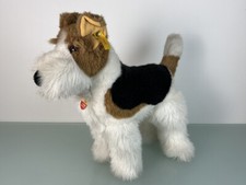 Steiff Animal 078545 Bello Fox Terrier 37.5cm Long / 36cm High. Excellent Con...