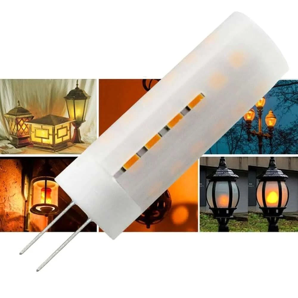 Light Lamps Burning Light Flickering Flame Flame Bulb Fire Effect