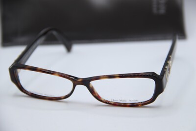 NEW ALEXANDER MCQUEEN AMQ 4118 086 BROWN TORT AUTHENTIC EYEGLASSES W/CASE 53-15