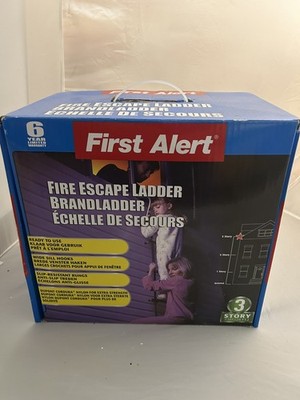 First Alert Notleiter 7,3m 3 Stockwerke Feuerleiter Rettungsleiter NEU
