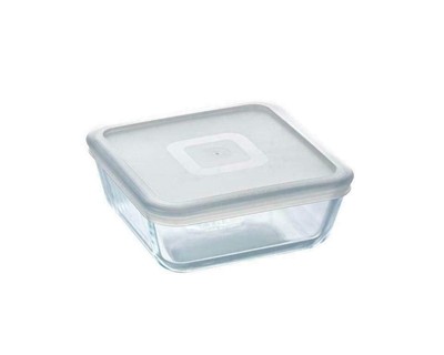 Caraway Mini Contenitore Quadrato In Ceramica Con Coperchio - Crema - Ideale Per Cucine Piccole E Snack