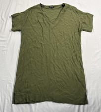 Madewell V Neck Midi Dress Olive Green Women’s Large