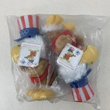 NEW 1984 LA Olympic Games Mascot Sam The Eagle Wallace Berrie & CO. Plush SEALED