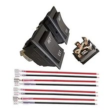 2PCS Reverse Polarity Toggle Rocker Switch DC Motor Control RV Power Jack 4 Pin