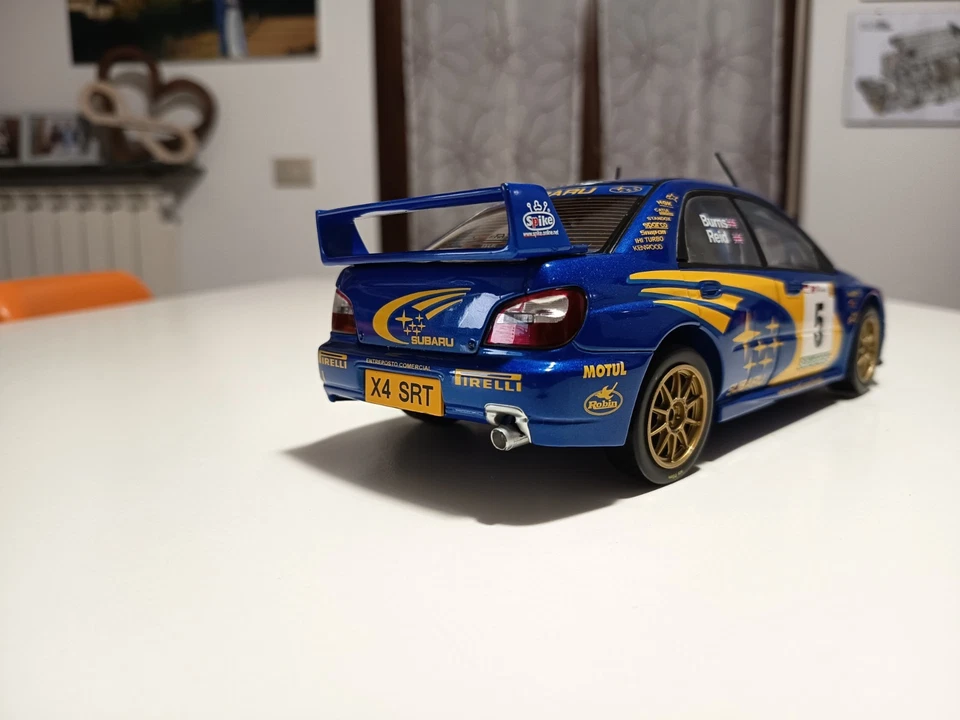 SUBARU IMPREZA WRC 2001 Rally Portogallo #5 Burns-Reid AUTOart 1/18 (80191) - Immagine 2 di 4