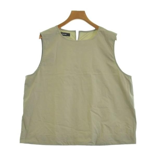 Veritecoeur Casual Shirt Ladies Cotton Khaki Size F Used