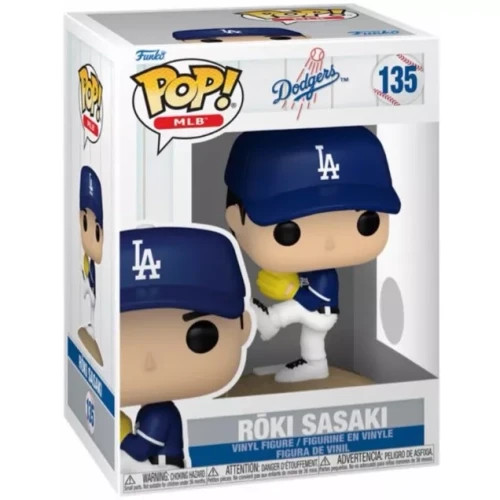 MLB LA Dodgers Roki Sasaki #135 Funko Pop! Viynl Figure w/Protector PREORDER