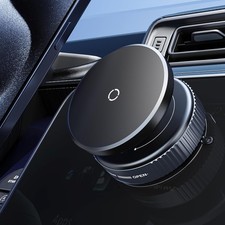 Vacuum Suction Phone Holder,360  Adjustable Magnetic Mount,Suction Car...