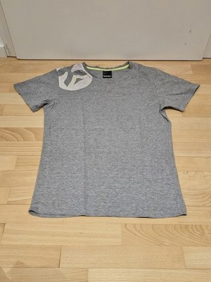Kempa Basic T-Shirt L grau Mit Print Vintage - sehr gut - Handball Volleyball