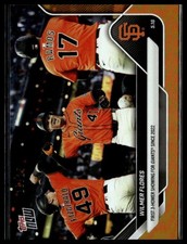 2025 Topps Now 188 Wilmer Flores San Francisco Giants 1st 3-HR Orange 19/25