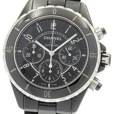 CHANEL J12 H0940 Black ceramic chronograph 41mm Automatic Men's Watch_984168