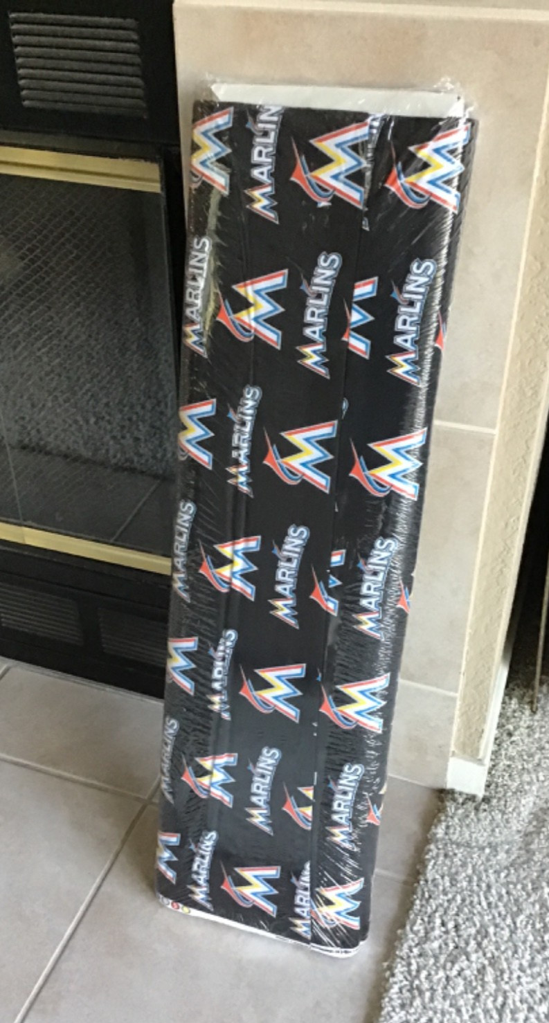 10 YARDS Marlins Miami Florida 100% cotton fabric bolt material x58 mlb Baseball