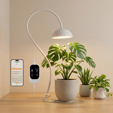 White Smart Grow Light LED Full Spectrum Timer for Indoor Plants Veg Flower