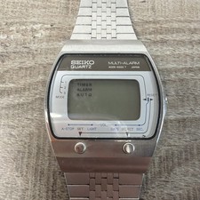 Rare Vintage Seiko A029-5000 Two-Button Alarm Chronograph Digital Watch JDM 70s
