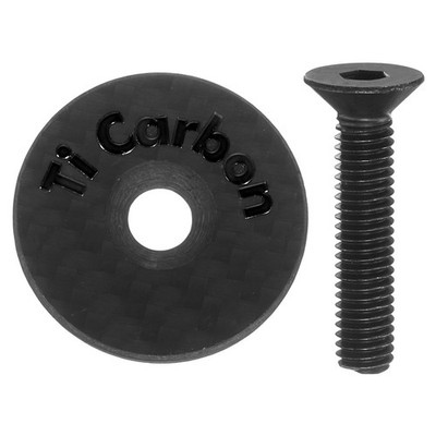 Top Cap für Fahrrad 1-1/4 OD mit Schraube schwarz
