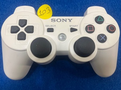 Sony PS3 DualShock 3 Wireless Controller   White OEM Original Tested