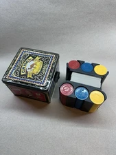 Camel 80th Anniversary Playing Poker Cards Vintage W/ Box Chips And Holder