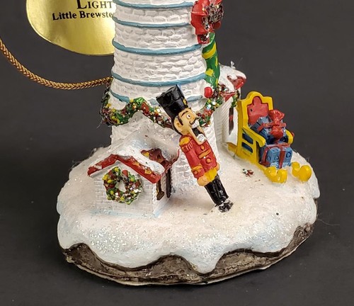 Danbury Mint Boston Light MA & East Brother CA Leuchtturm Ornament beleuchtet - Bild 6 von 18