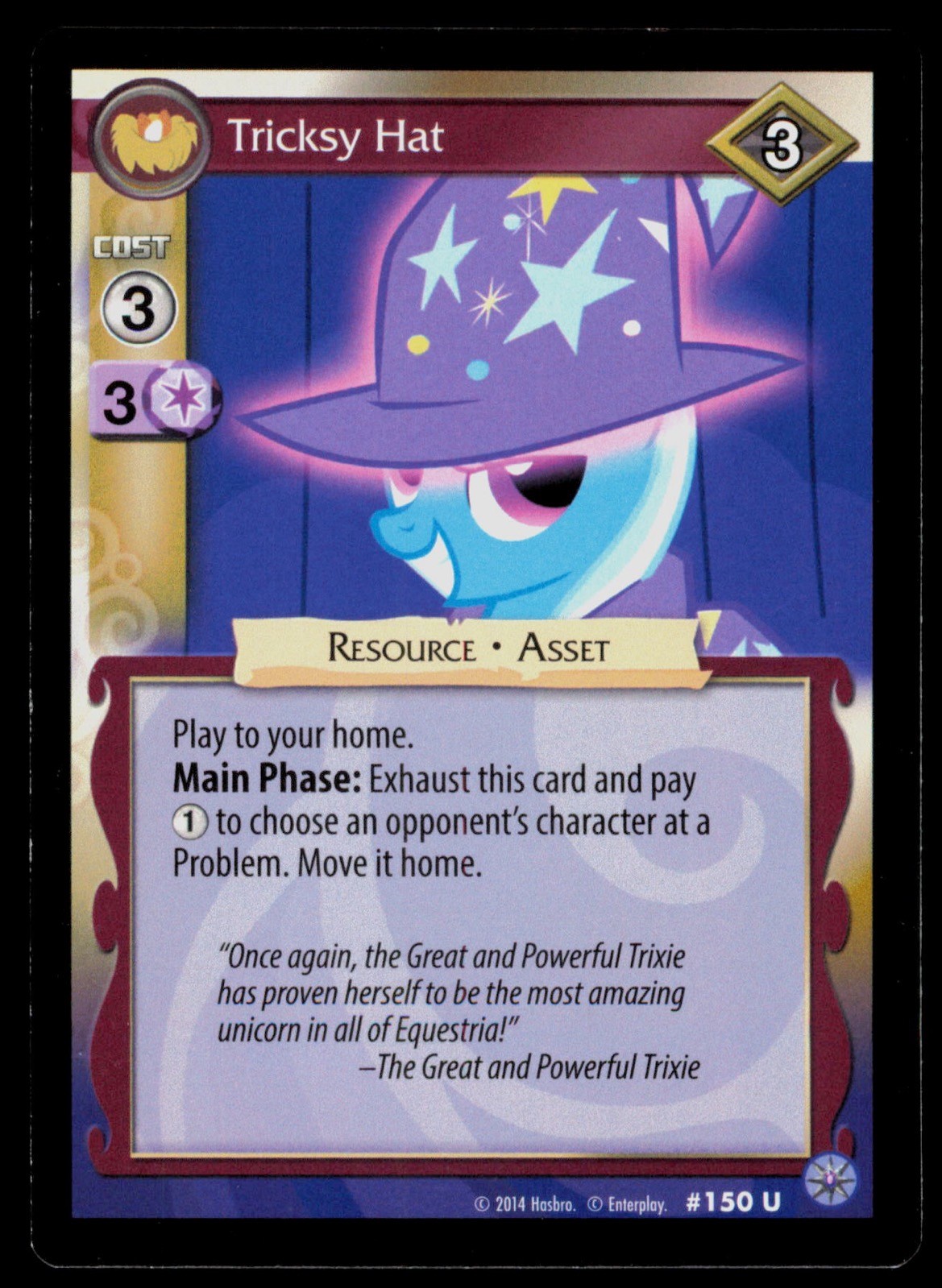 Tricksy Hat 150 My Little Pony 2013 Trading Card TC