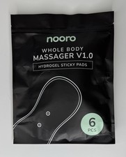 Nooro Whole Body Massager 1.0V Hydrogel Sticky Pads 6 Pack - NEW