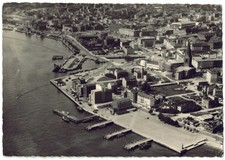 AK Kiel, Luftbild Binnenhafen, aus 1958, gelaufen