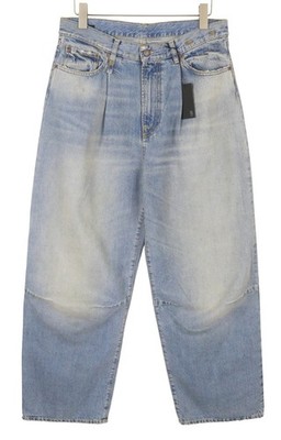 R13 Wayne Articulated Knee Herren Jeans 33 Merrin Blue Whiskered PF25 *