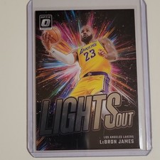 Panini Donruss Optic Lights Out LeBron James #9 Los Angeles Lakers Basketball