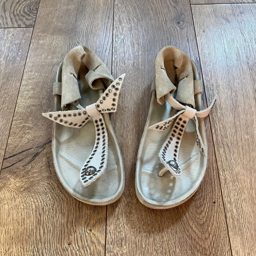 Sandalias Isabel Marant Edris con pajarita EU 37 US 6 silenciosas de lujo boho indie Foto 2 de 4
