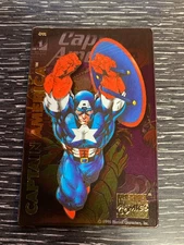 1996 MARVEL Character Inc.  COMICS SUPER HEROES MAGNET - CAPTAIN AMERICA