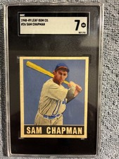 1948 Leaf Sam Chapman #26 SGC 7 NM, Sharp 